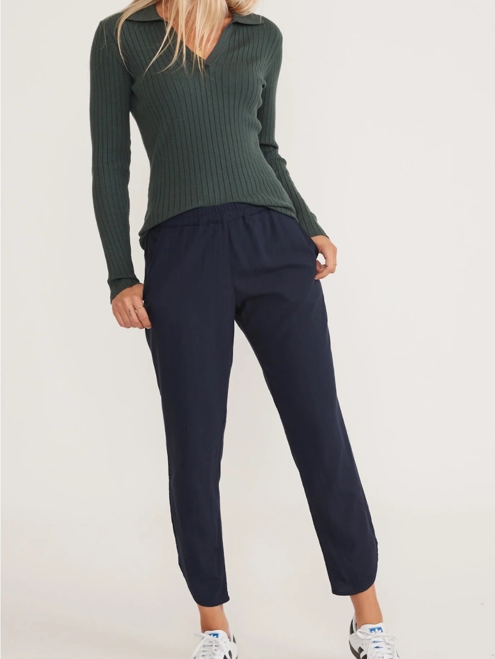 Marine Layer Navy The Allison Tencel Pants Sz XL Women’s